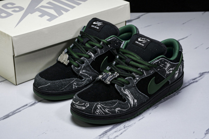 there skateboards x nike sb dunk low hf7743-001