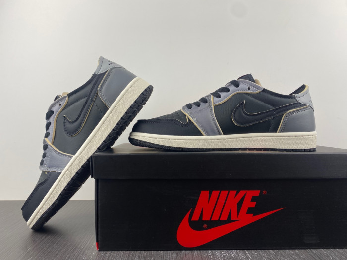 jordan 1 low og ex black smoke grey - dv0982-006