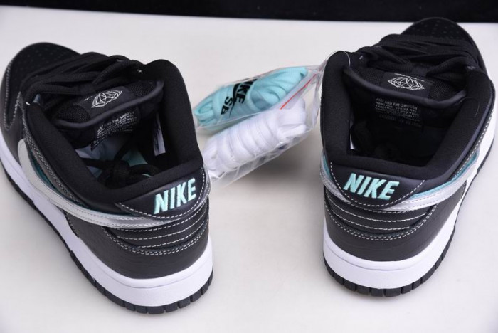 nike sb dunk lof Di*m*nd s*pply co black Di*m*nd bv1310-001