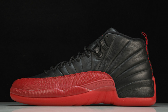 air jordan 12 “flu game” black/varsity red mens 130690-002