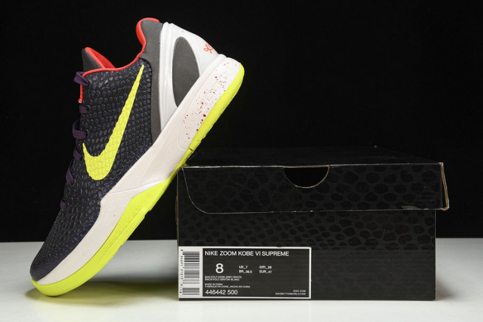 nike kobe 6 s*upre*me chaos - 446442-500