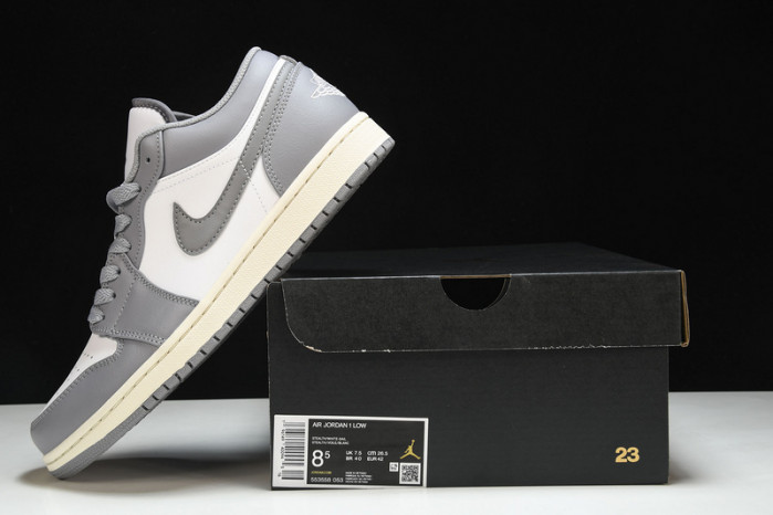 air jordan 1 low vintage stealth grey 553558-053
