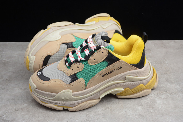 bl triple s w06e1-1000 beige/green-yellow