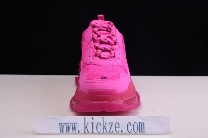 bl triple s trainers clear sole blue adn red 541624 w09o1 2132