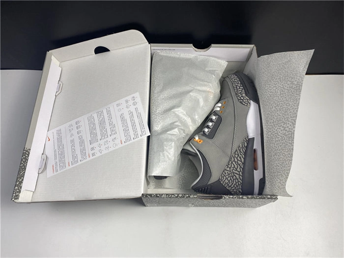 Unique Jordan3 Cool Grey CT8532- 3844