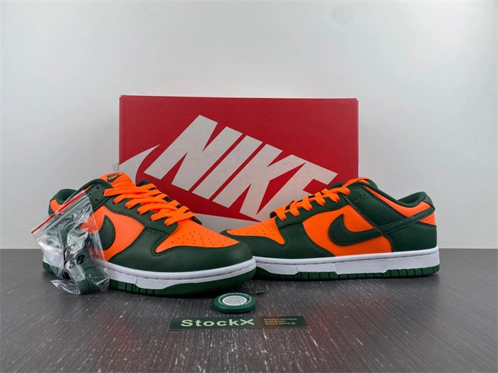 Nike Dunk Low Retro Miami Hurricanes  DD1391- Practical 4673