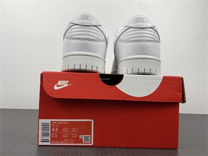 Affordable Nike Dunk Low Triple White DD1503- 4808